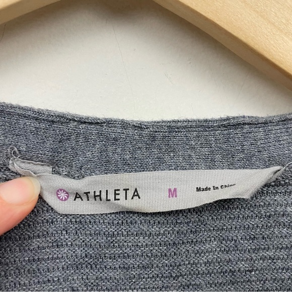 Athleta Silk Blend Daybreak Duster Rib Wrap Cardigan sz M - Picture 10 of 10